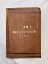 Vintage Robert's Rules of Order Revised Parliamentary Law Hardcover picture