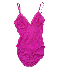Vintage Sasson Bodysuit Teddy Lace Stretch Sheer Lingerie Size 32 picture