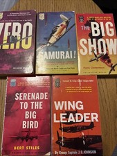 WWII Fighter Plane Paperback Lot;Wing Leader, Zero, Samurai, The Big Show picture