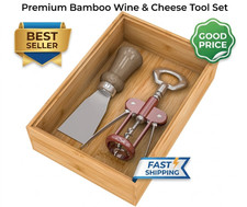Stackable Bamboo Drawer Organizer for Kitchen Utensils, 9x6 In picture