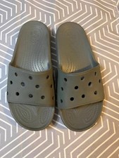 Crocs Classic Slide Sandals Dark Gray Men’s 8 Women’s 10 picture
