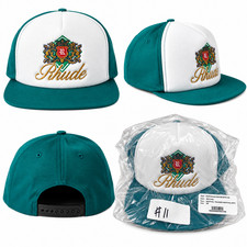Rhude Menthol Trucker Snapback Hat Teal White Authentic NEW picture