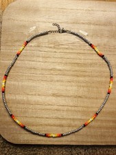 Western seed bead necklace Glass Beads Ball/Bead Chain Lobster Adjustable wire picture