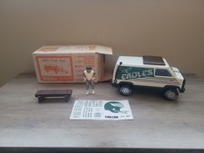 VTG RARE NEW Metal Tonka NFL Philadelphia Eagles Van Figurine Box Stickers READ picture