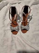 Women's Latin Dance Shoes Satin Professional Ballroom Salsa Size 40 picture