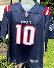 Maye 10 NWT Patriots Jersey Youth  S-XL All Sewn Patches no Print Ships Next Day picture