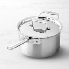 All-Clad D5® Polished Stainless-Steel Saucepan picture