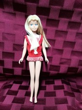 Vintage Original 1963 Mattel Blonde Blue Eyes Skipper Doll Barbie Red Swimsuit picture
