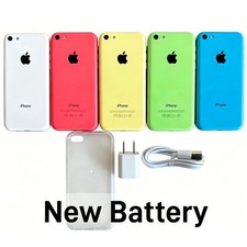 Apple iPhone 5C Unlocked 8/16/32GB BLUE/PINK/ YELLOW - New Battery Test Gift picture