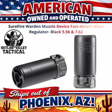 SureFire Warden Muzzle Device Fast-Attach Blast Regulator- Black 5.56 & 7.62 picture