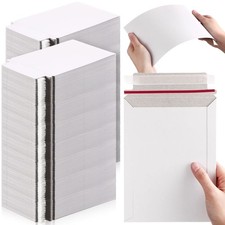 Fainne 350 Pcs 6x8 Inch Rigid Photo Mailers, 350 GSM Adhesive Envelopes picture