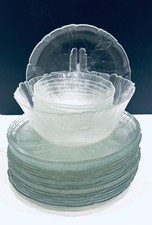 Arcoroc Canterbury Crocus Glass Dinner , Salad Plates, Cereal Bowls_Pick yours. picture