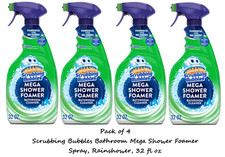 Scrubbing Bubbles Bathroom Mega Shower Foamer Spray, Rainshower, 32 fl oz (4 Pk) picture