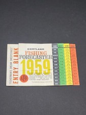 1959 Cortland Fishing Forecaster & Tackle Guide - Fishermans Dream Sweepstakes picture