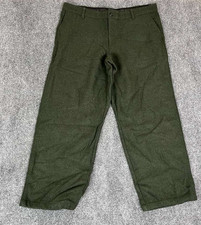 VTG L.L. Bean Green Winter Heavy Wool Field Hunting Pants 20 REG 40x30 picture