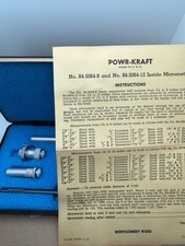 Vintage Powr-Kraft Inside Micrometer Set 84-5064 Montgomery Ward 1977 USA picture