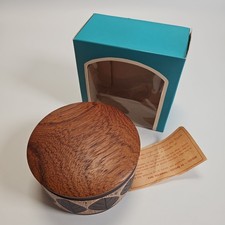Vintage Karl Holmberg T494 Smorask Teak Butter Dish Sweden NOS MCM Box Papers picture