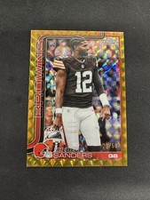 2025 Topps Chrome Shedeur Sanders Rookie Variation Gold Geometric SP RC #/50 picture