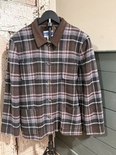 Vintage Pendleton 100% Virgin Wool Plaid Jacket Coat Womens 16 Made USA picture