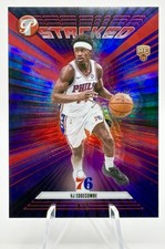 2025-26 Topps Pristine VJ Edgecombe Rookie Red /5 Stacked Philadelphia 76ers RC picture