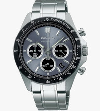 SEIKO Spirit SBTR027 Blue Gray Stainless Chronograph Men's Watch NEW in Box Japa picture