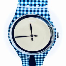 Swatch Watch Moitié Moitié SUOW118 2015 New Gent 41mm Swiss Quartz New In Case picture