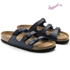 Birkenstock Florida Blue Birkibuc Women’s Soft Footbed Sandals Size EU 37-42 picture