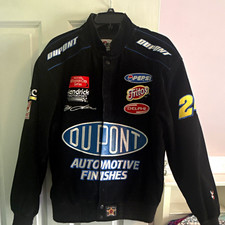 Chase Authentics Jeff Gordon #24 DuPont NASCAR Windton Cup Jacket Size M picture