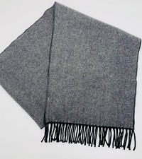 Auth LANVIN COLLECTION - Grey/Black w/Black Fringe 69