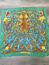 Vintage Hermès Paris Le Mors à la Conétable 100%SilkScarf SEE DESCRIPTION picture