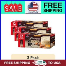 (3 pack) Atkins Café Caramel Iced Coffee Flavor High Protein Shake 12ct, 15g  picture