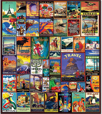 Puzzles Travel the World - 500 Piece Jigsaw Puzzle | Large picture