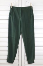 AKRIS PUNTO $595 Solid Green Tapered Cargo Utility Pants Size US 2 picture