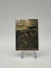 KEN GRIFFEY JR. 1996 Bleachers 23 Karat GOLD Foil Sculptured Baseball Card picture