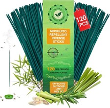 120 Pcs Natural Mosquito Repellent Outdoor Patio, Citronella Oil Mosquito Incens picture