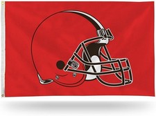 Cleveland Browns Premium 3x5 Feet Flag Banner, Logo Design, Metal Grommets, Outd picture
