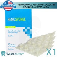 Dental Hemosponge Absor bable Gelatine Sponge Gelfoam Cubes Sterile Sur gical picture