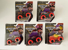 Monster Jam Spooky Collection Lot of 5 Trucks EarthShaker Grave Digger Zombie picture
