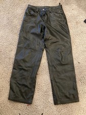 MJulian Wilsons Men’s Black Leather Carpenter Jean Style Pants - Size 30 picture