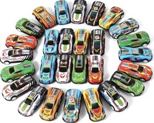 5 Mini Pull Back Cars for Kids Toddlers Child Party Favors Random Pattern #3 picture