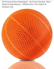 🏀 Playable Airless Basketball – Regulation Size 7, 3D Printed  picture