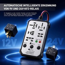 Universal 12V/24V Automotive Relays Tester Relays Diagnostics Tester Tool picture