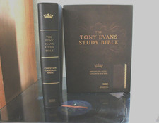 CSB Tony Evans Study Bible, Black/Brown LeatherTouch w/case: Advancing God's... picture