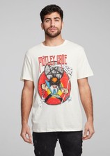 Chaser Premium Cotton Motley Crue Graphic Tee in Almond-Small picture