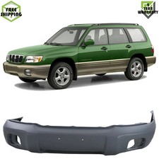 Front Bumper Cover Primed Plastic For 2001-2002 Subaru Forester picture