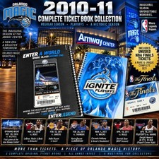 ORLANDO MAGIC 2010-11 COMPLETE SEASON & PLAYOFF TICKET BOOK COLLECTION - INAUGUR picture