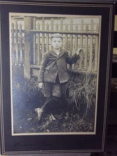 Identified Antique Boy Portrait Tony Fruechte Brother of Freda Fruechte Genealog picture