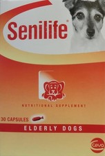 Senilife by Ceva Nutritional Supplement for Elderly Dogs 30 Capsule Exp 8/26 NEW picture