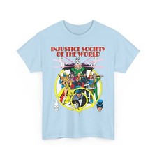 Injustice Society of America T-Shirt DC Comics George Perez Vintage-Style Tee picture