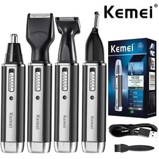 4in1 Rechargeable Nose Ear Beard Eyebrow Hair Trimmer Men Grooming Kit Home Gift picture